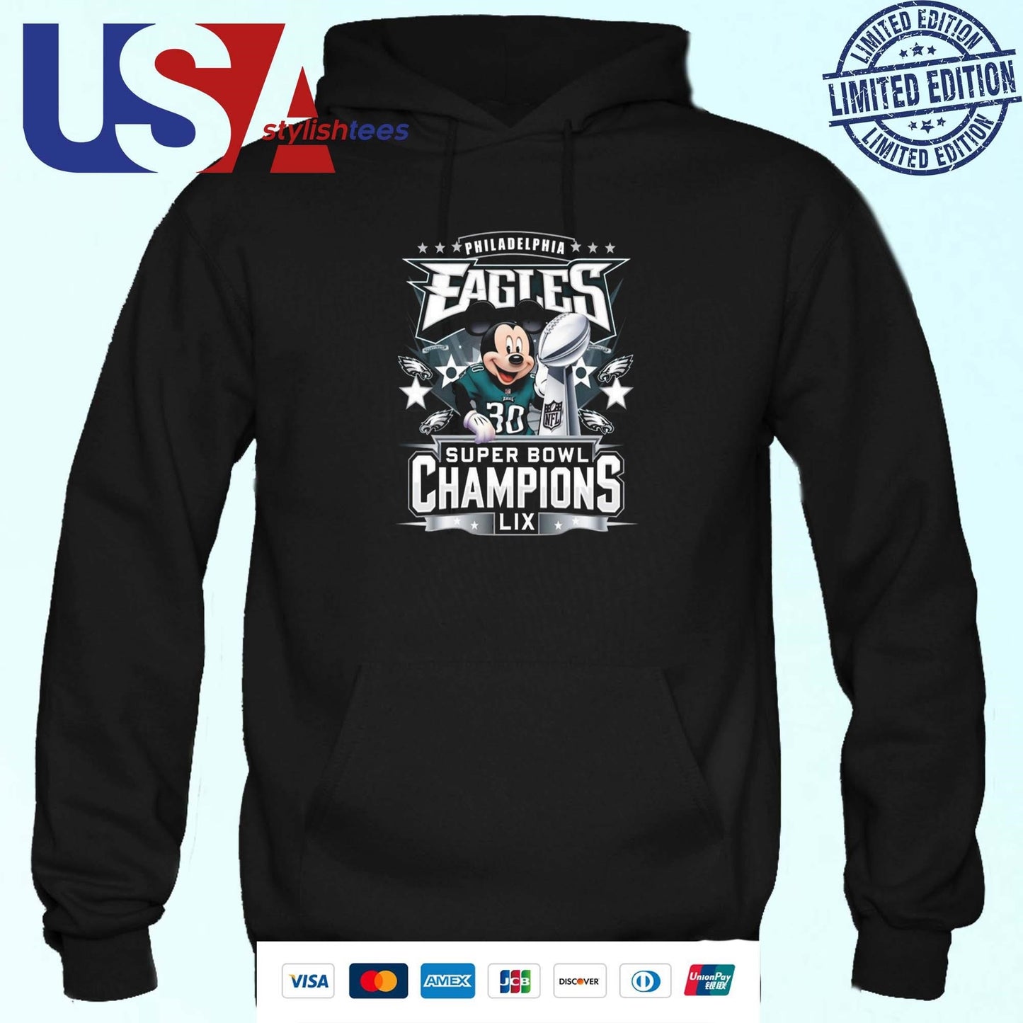 Philadelphia Eagles X Mickey Super Bowl Champions LIX 2025 Shirt