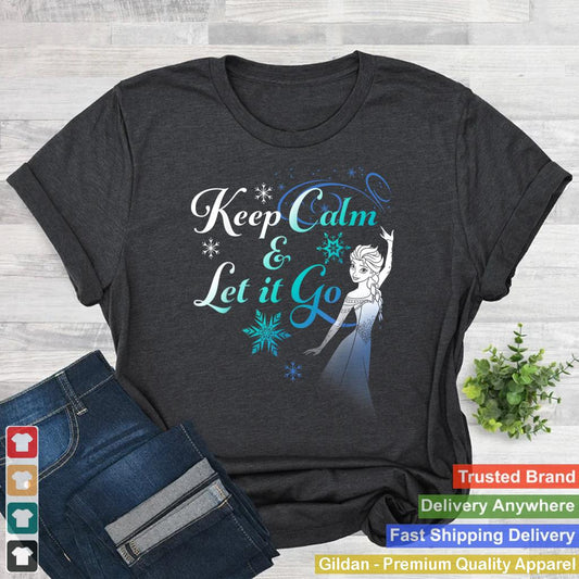 Disney Frozen Elsa Keep Calm & Let It Go Snowflake Portrait