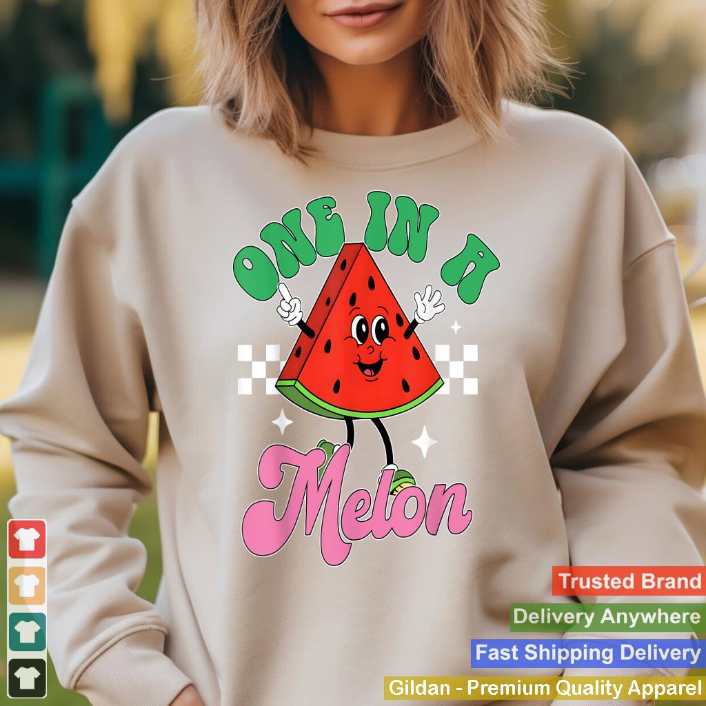 Funny Cute Retro Watermelon One In A Melon Summer Vacation