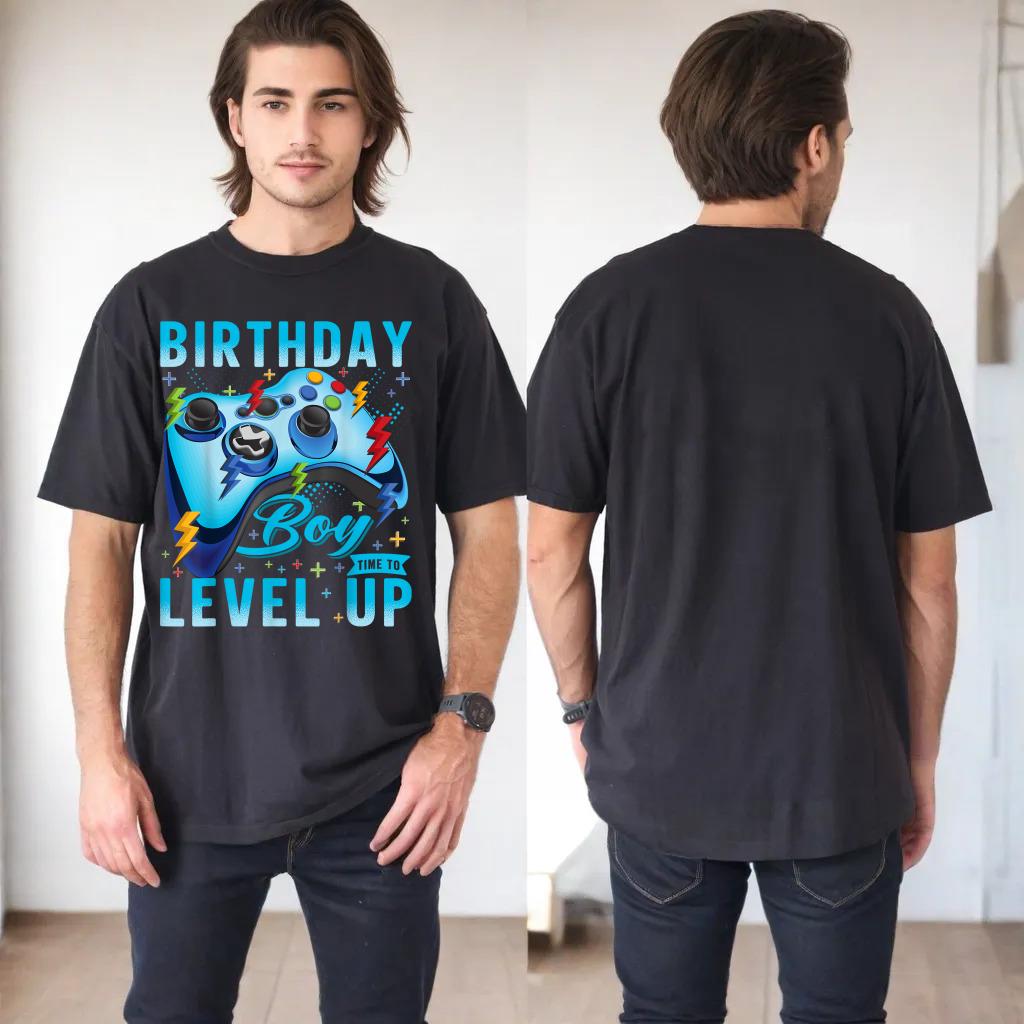 Birthday Boy Time to Level Up Video Game Birthday Gamer Boys