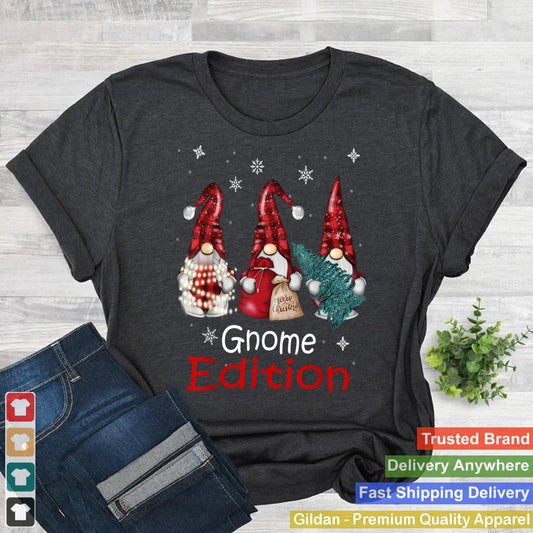 Gnome Family Christmas Shirts for Women Men - Buffalo Plaid_2