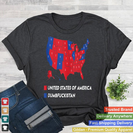 Election Map 2024 United States Of America Dumbfuckistan Tank Top