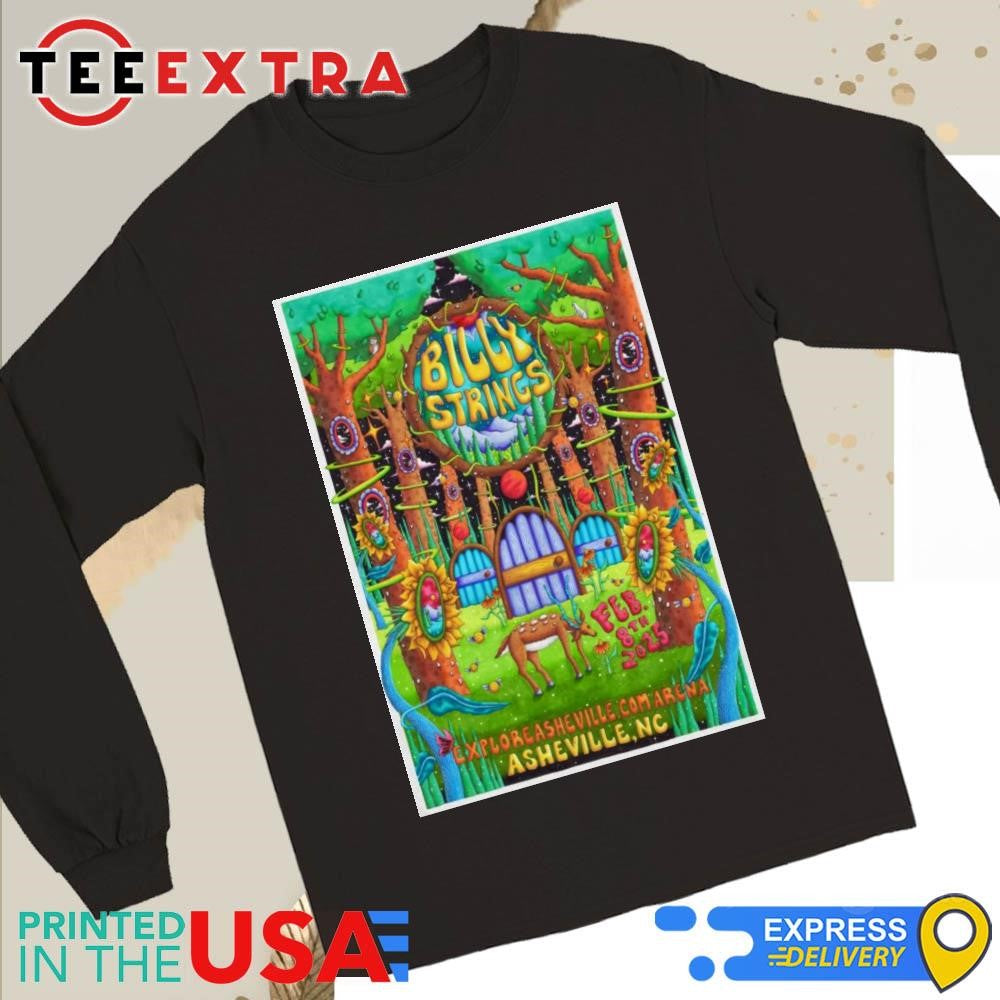 Official Billy Strings February 8 2025 ExploreAsheville.com Arena Asheville NC Shirt