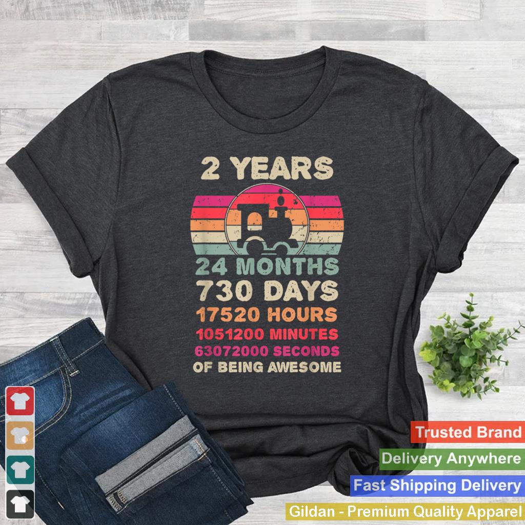 2 Year Old Train Birthday Second 2nd Birthday Boy Girl T Shirt