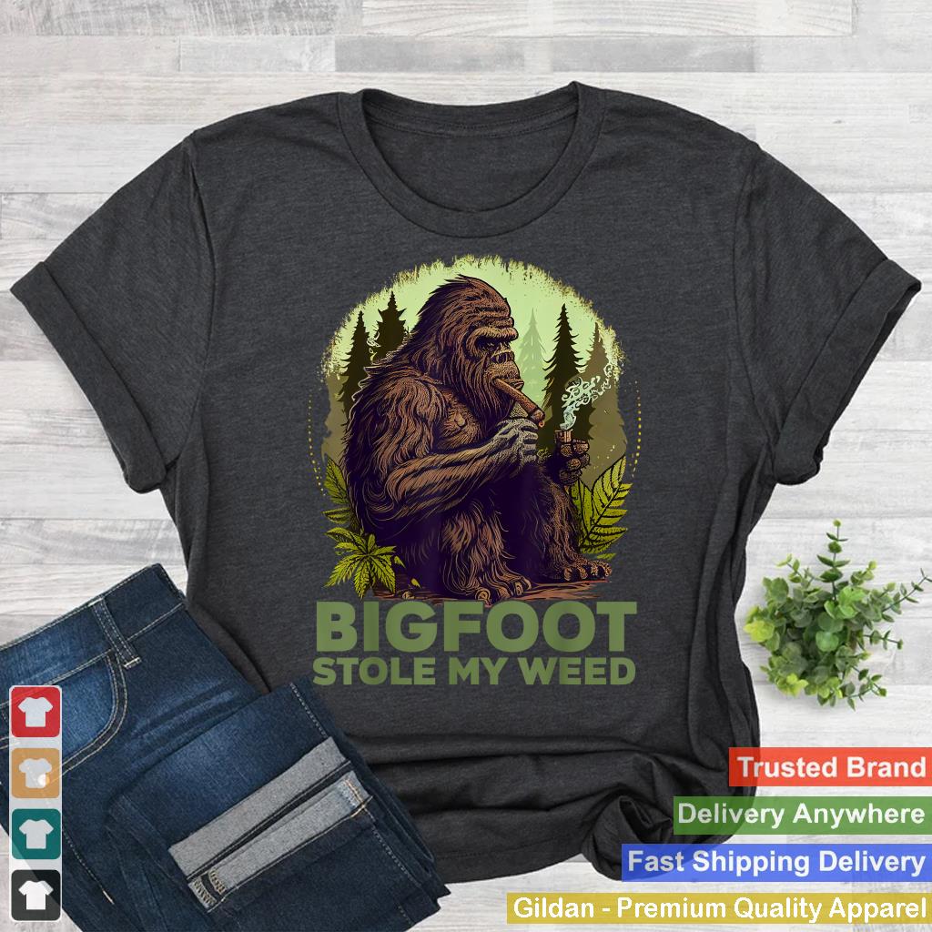 Vintage Bigfoot Stole My Weed 420 Marijuana Funny Men