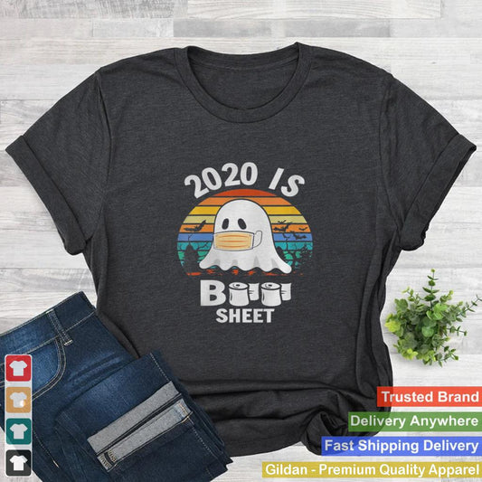 2020 is boo sheet shirt Ghost and bats Funny Halloween shirt