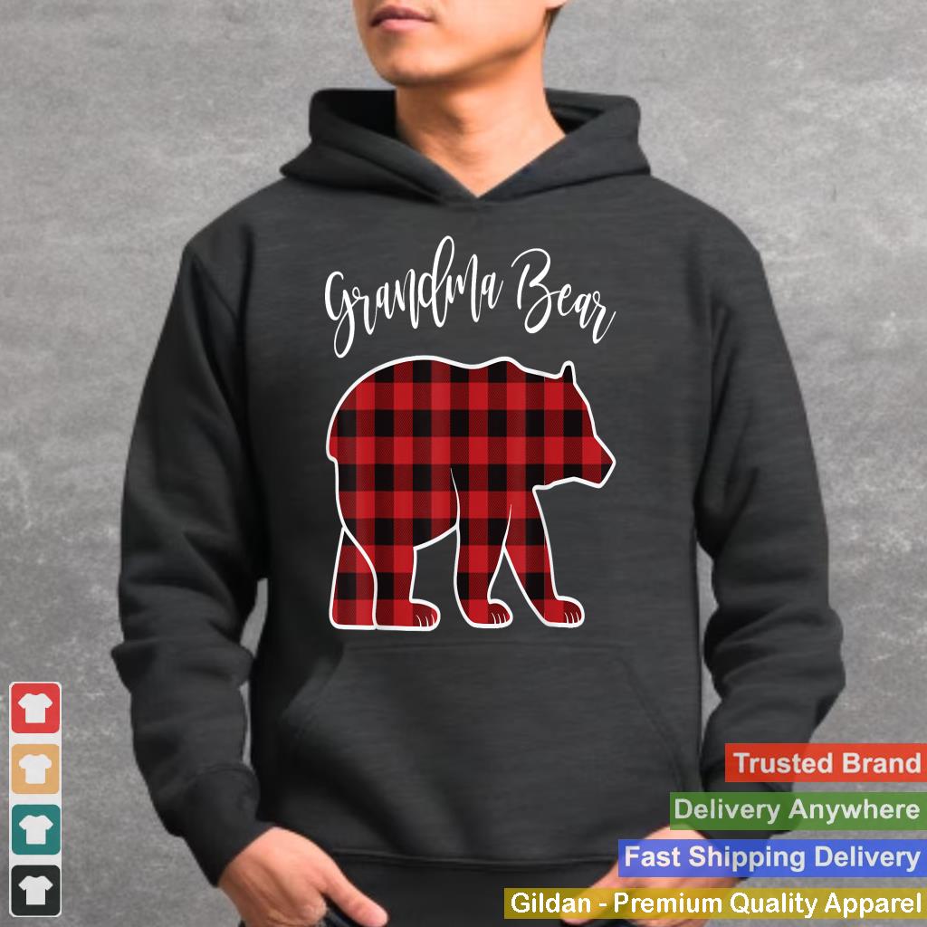 Grandma Bear Pajama Red Buffalo Xmas Funny Family Christmas