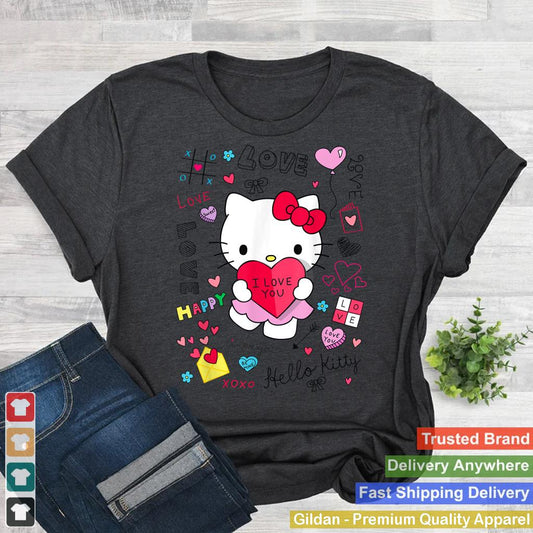 Hello Kitty Love Notes Valentine Tee Shirt