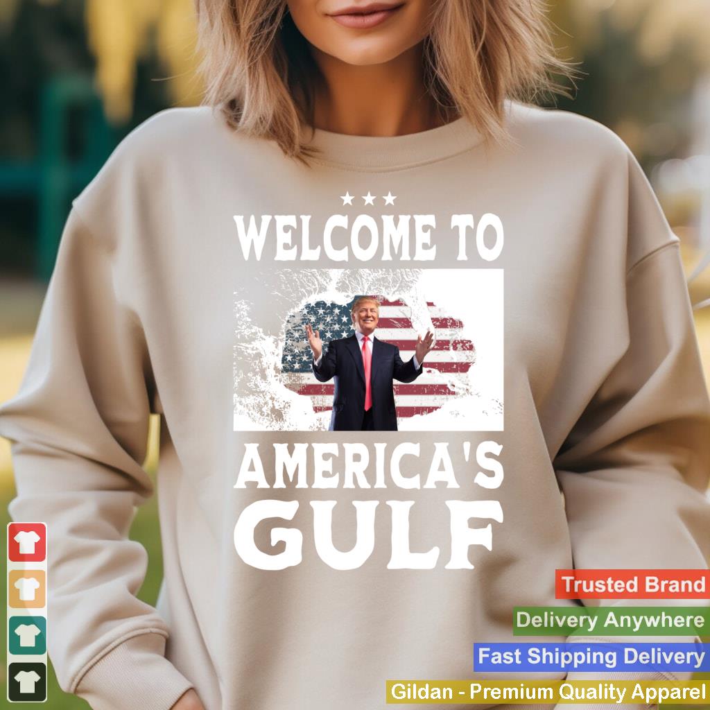 Vintage American Flag Welcome to America's Gulf - Trump