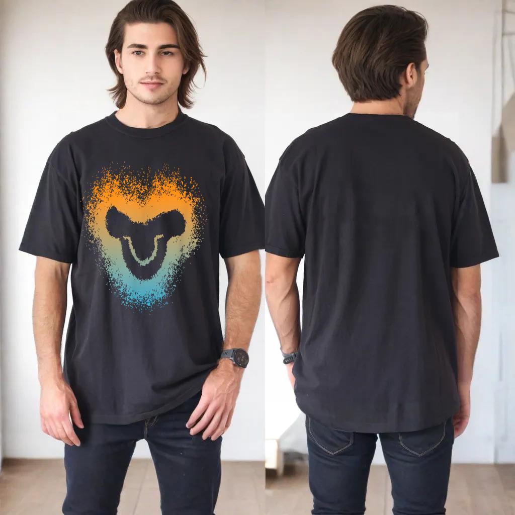 Disney The Lion King Simba Symbol Live Action Ombre T-Shirt