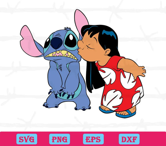 Disney Lilo And Stitch, Svg Png Dxf Eps Designs Download