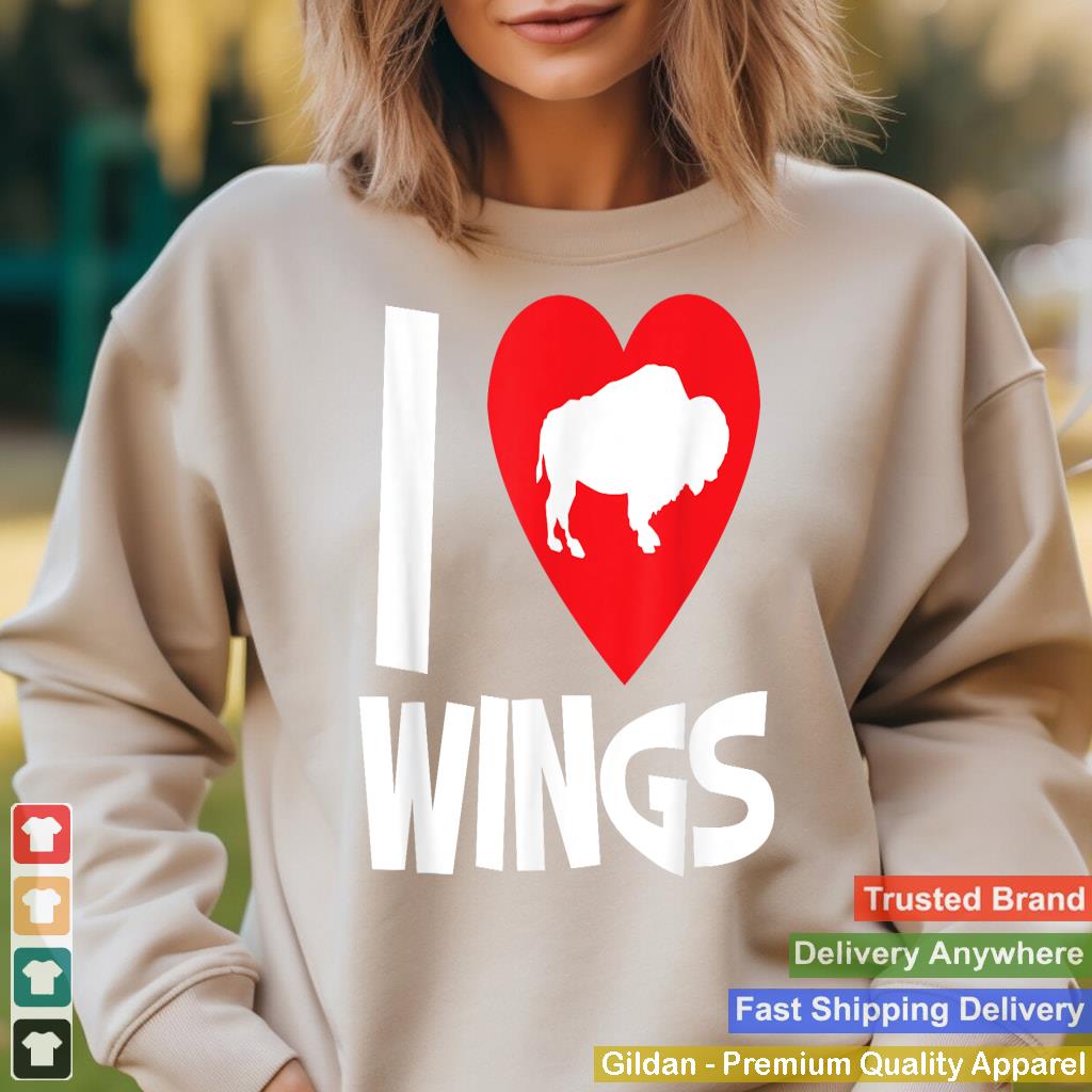 I LOVE WINGS - Buffalo NY New York hot chicken sauce heart