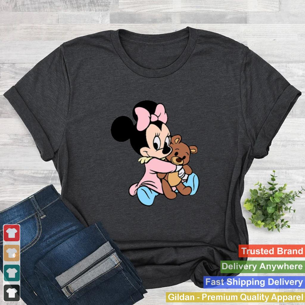 Baby-Minnie-Mouse-And-Her-Teddy-Bear-Disney-shirt