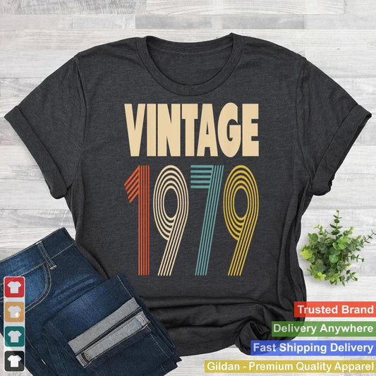 39th Birthday Gift Vintage 1979 T-Shirt Men Women