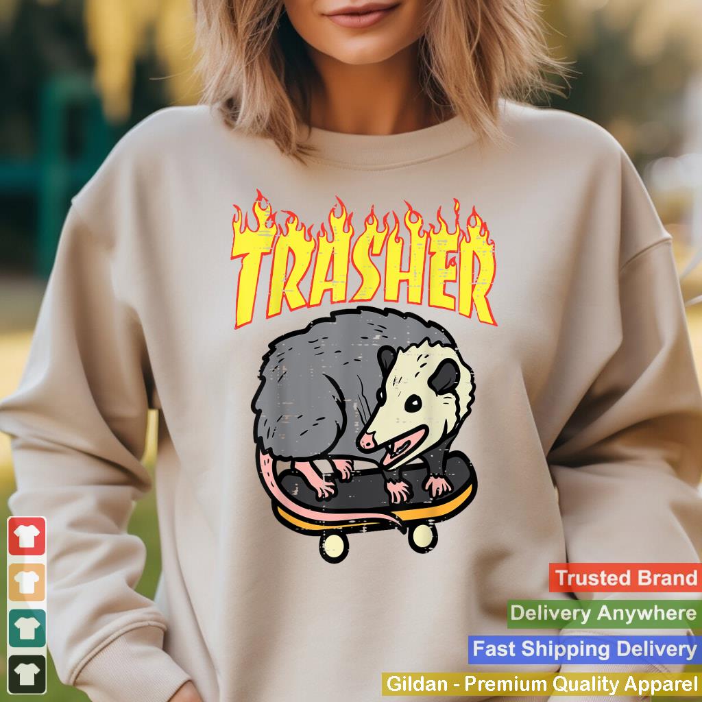 Opossum Skateboard Trasher Funny Possum Skater Men Boys Kids