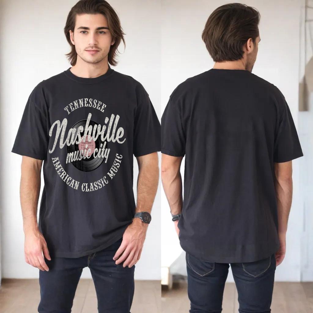 Nashville Music City Vinyl Vintage Sweatshirt