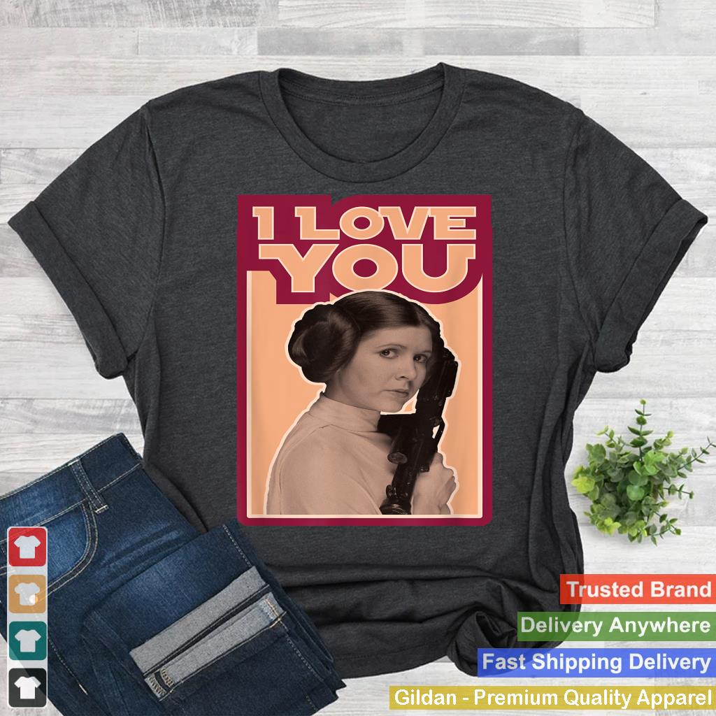 Star Wars Valentine's Day Princess Leia I Love You Vintage