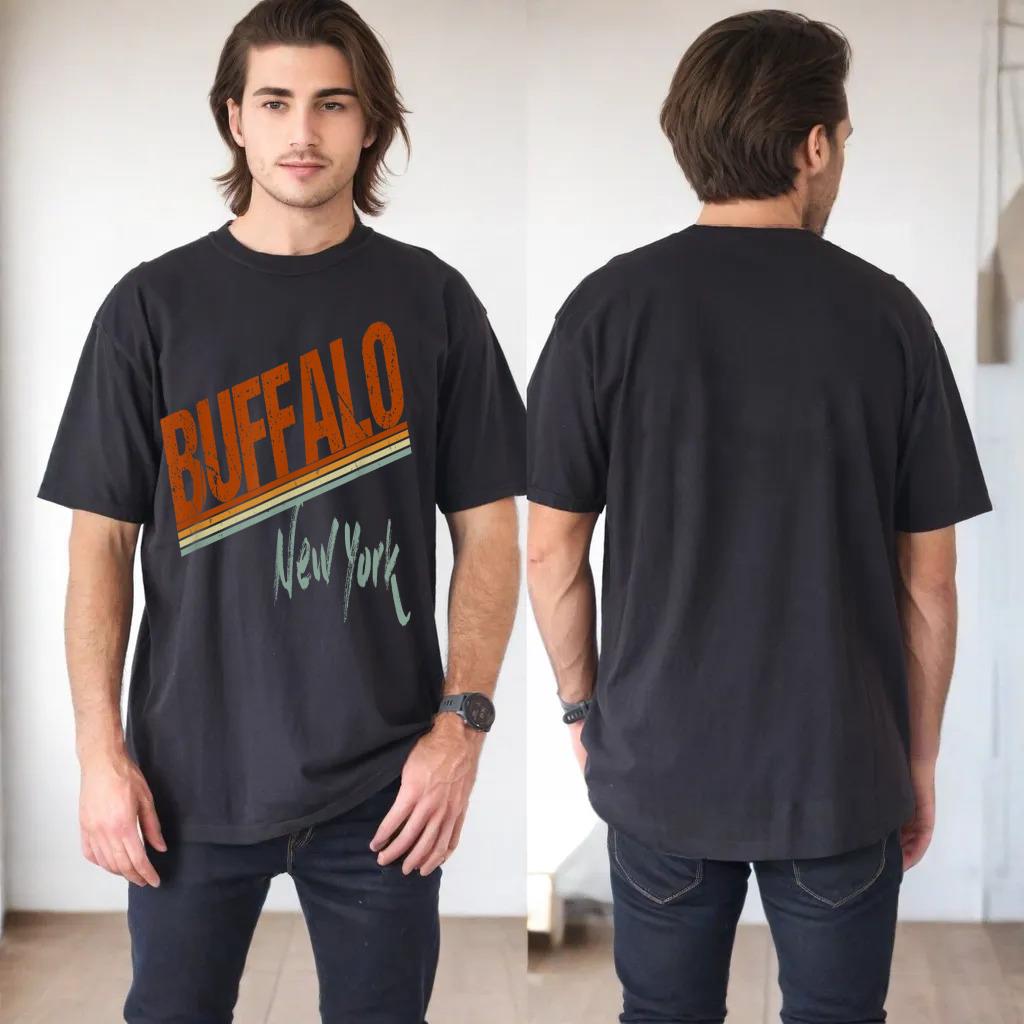 Retro Distressed Buffalo NY