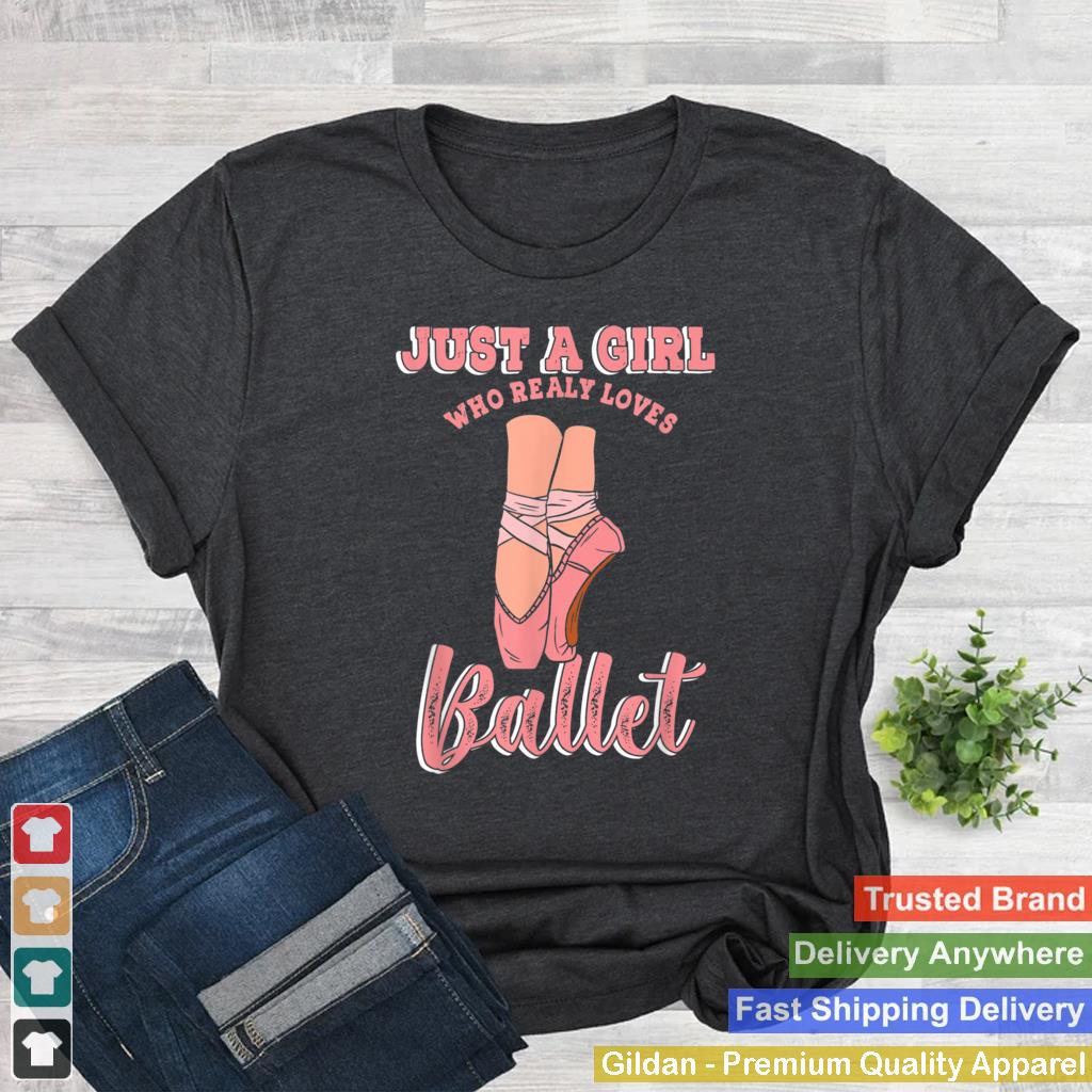 Ballerina Girl Who Loves Ballet Dance Ballroom Classes Barre T Shirt