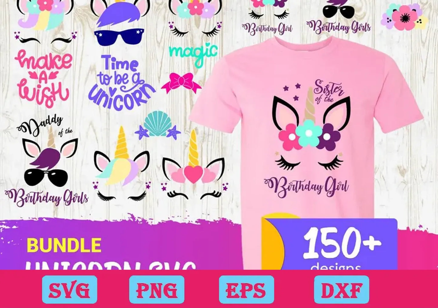 150+ Unicorn Bundle Svg