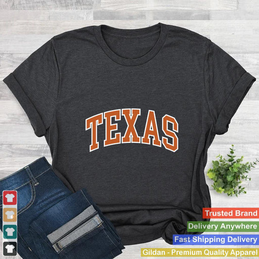 Vintage Texas Orange Men Texas Women Retro Classic TX Tee Sweatshirt