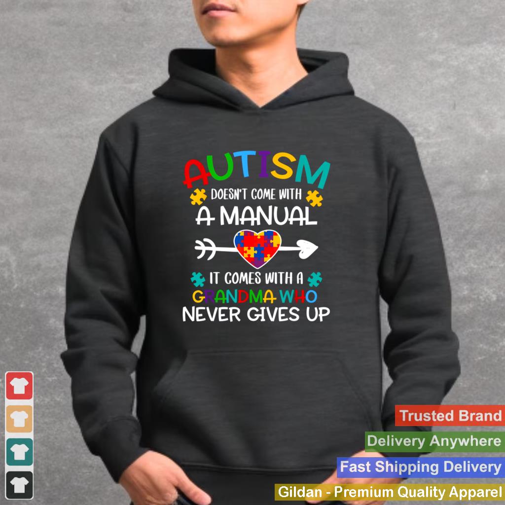 Autism Grandma Love Autistic Autism Awareness Puzzle shirt