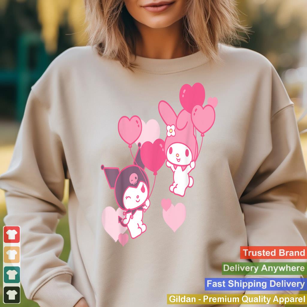 My Melody and Kuromi Valentine's Day Hearts Tee Shirt