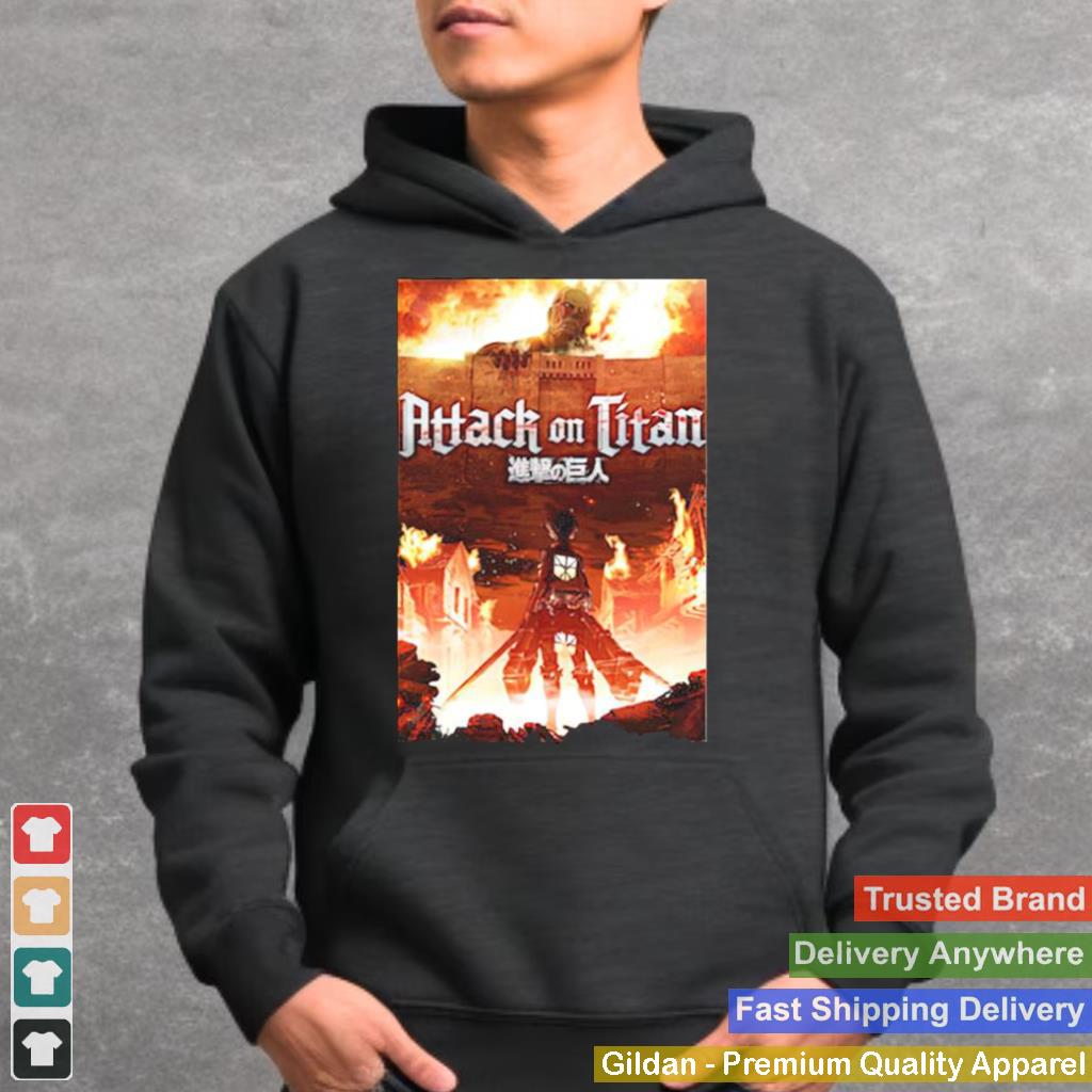 Attack On Titan Fire shirt