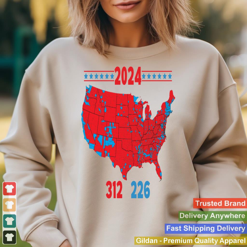 2024 Electoral Map Trump 312 Red 2024 Election Results Map