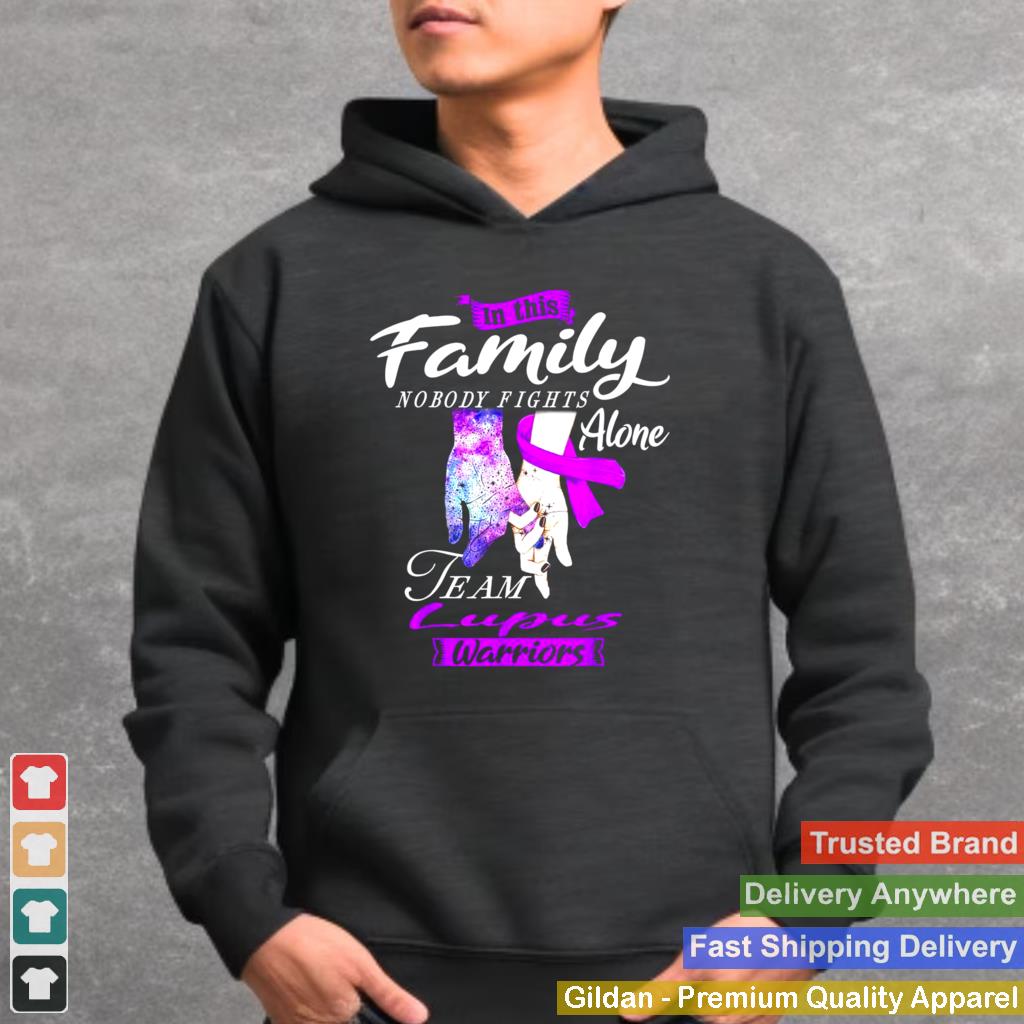 In This Family Nobody Fights Alone Team Lupus Warriors shirt