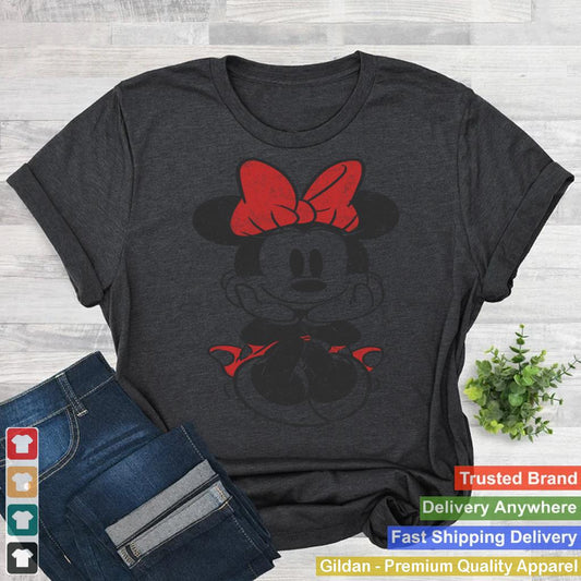 Disney Mickey And Friends Minnie Mouse Vintage Sitting Sweatshirt