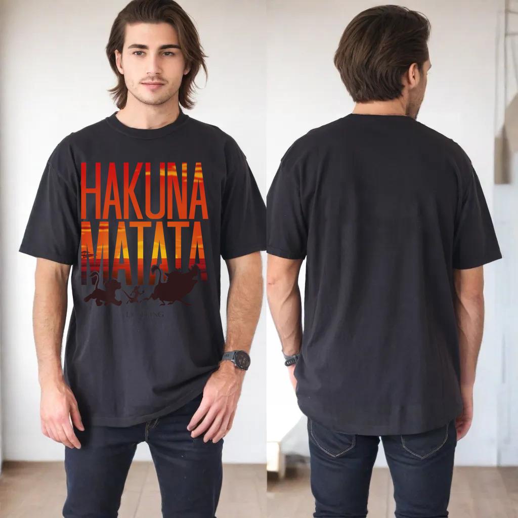 Disney Lion King Hakuna Matata Sunset Fill Trio Logo Premium