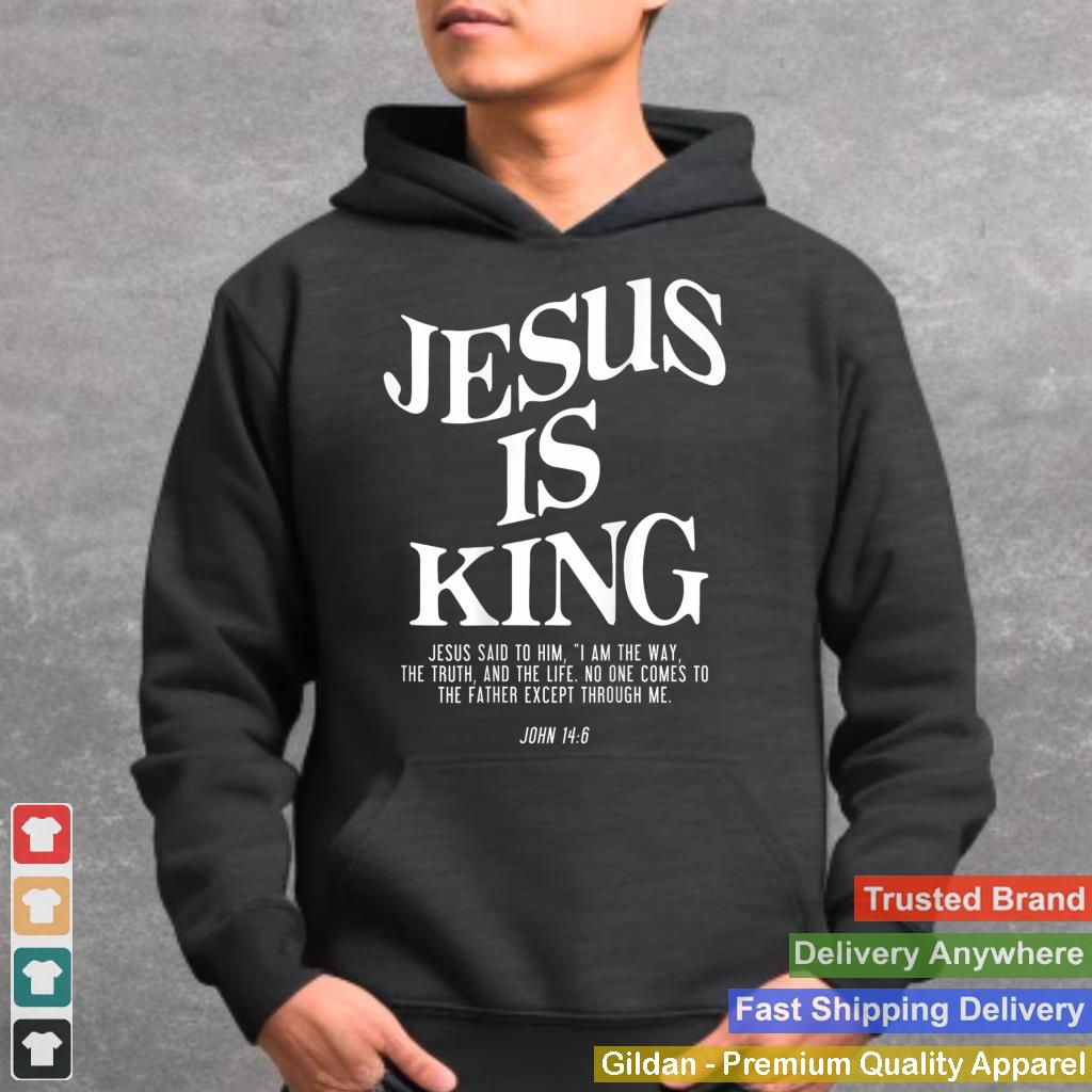 Jesus Is King Jesus John 146 Costume Christian (On Back) Pullover Hoodie