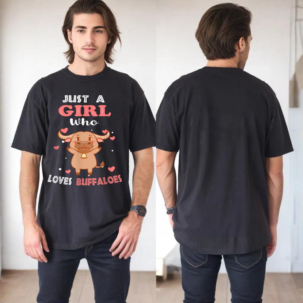 Just a Girl Who Loves Buffaloes - Funny Buffalo Lover Girl