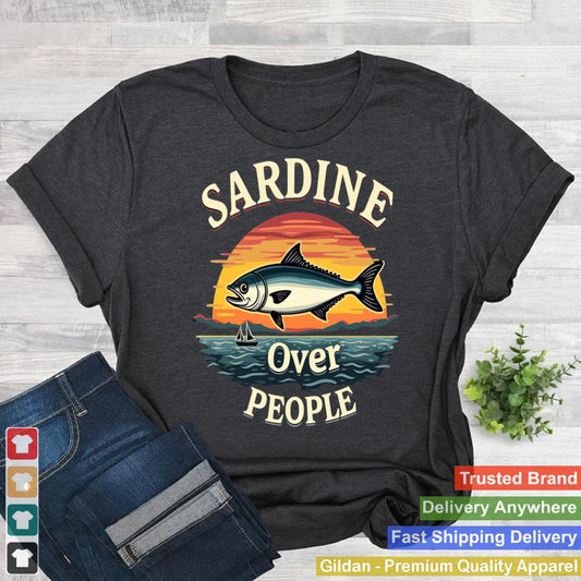 Sardine Over People Men Women Sardines Lovers