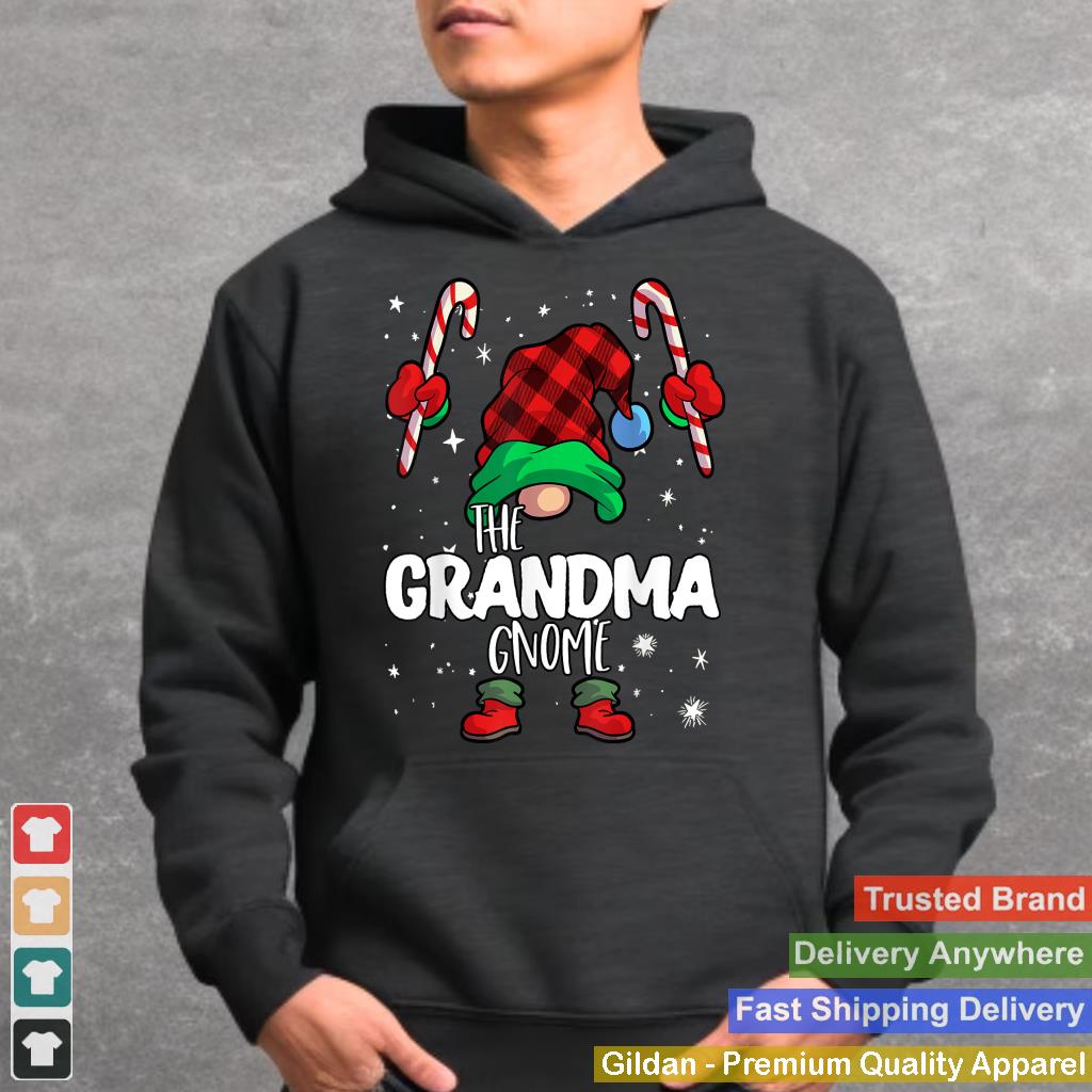 Grandma Gnome Red Buffalo Plaid Matching Family Christmas