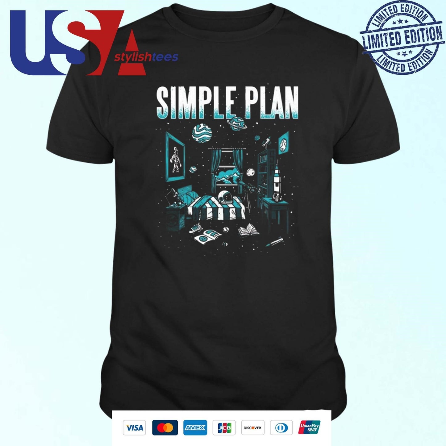 Simple Plan Astronaut Room Shirt