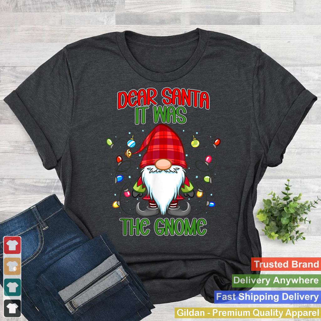 Gnome Family Christmas Shirt Women Men Kids Buffalo Plaid