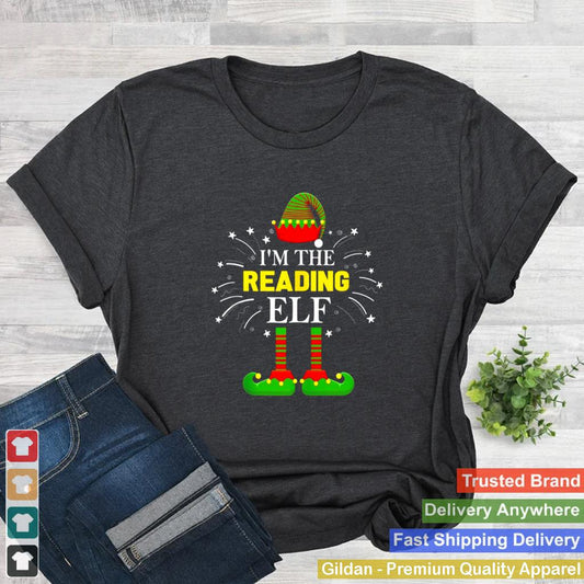 Im The Reading Elf Family Matching Group Christmas Costume Shirt