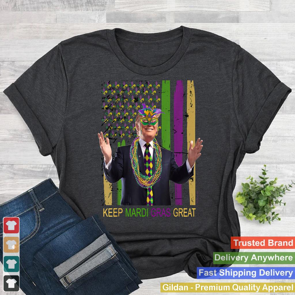 KEEP MARDI GRAS GREAT Funny Trump Mardi Gras 2020 Flag