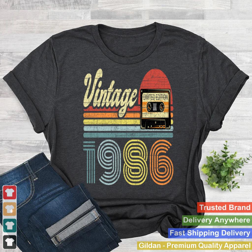 Retro Audio Cassette Vintage Since 1986 36th Birthday Sweatshirt