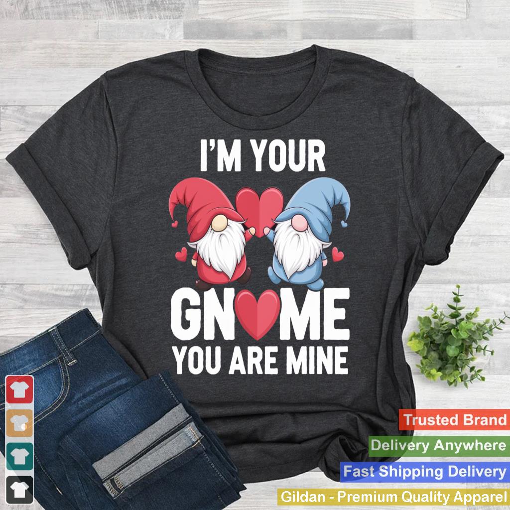 valentine's day for womens cute gnomes love heart