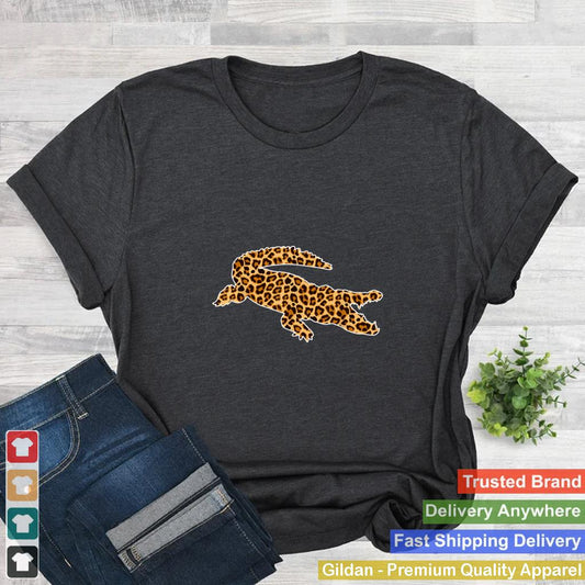 Alligator Lover Pet Animal Print Leopard Girls Women T Shirt B09W94JLJK