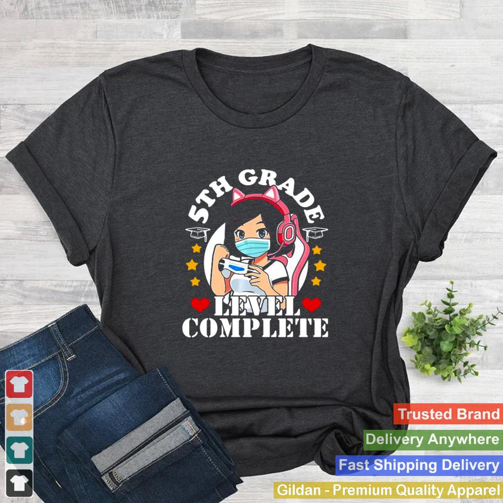 2021 5Th Grade Graduation Girl Loves Anime Gaming Girls T shirt