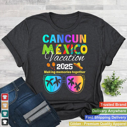 Cancun Mexico Vacation Beach 2025 Trip Group Squad Colorful