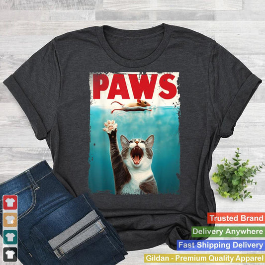 PAWS Parody Cat Mouse Humorous Cat Chasing Mouse Kitten