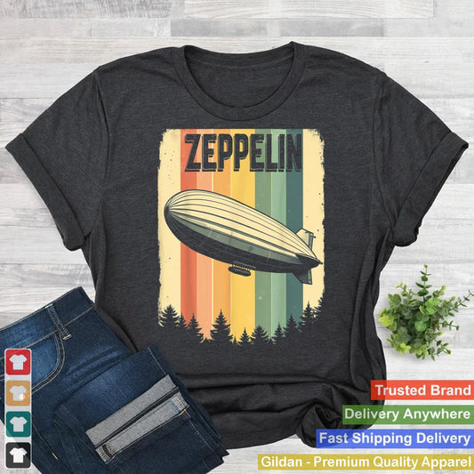 zeppelin t shirt Zepelin vintage 70s 80s Dirigible Airship