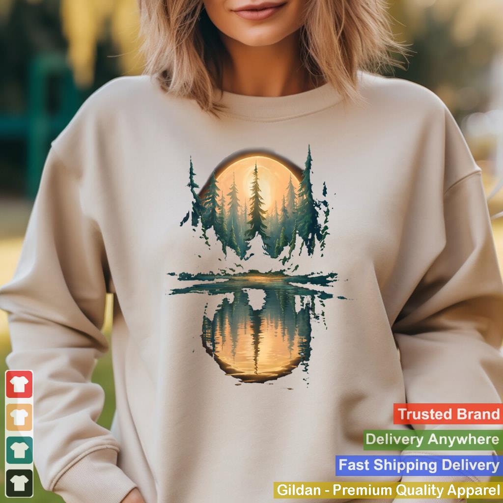 Wildlife Trees Outdoors Nature Retro Forest Graphic For Men