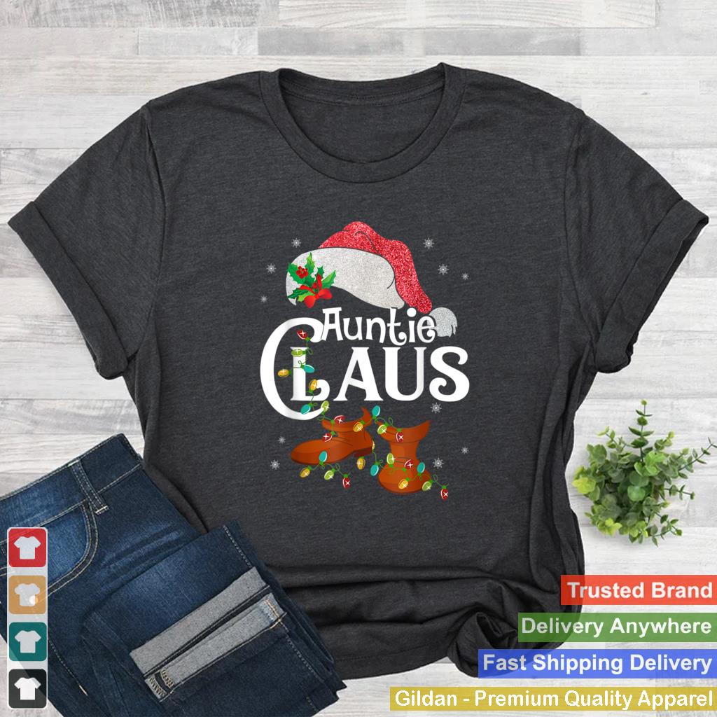 Auntie Claus Shirt Christmas Pajama Family Matching Xmas T Shirt 4 2