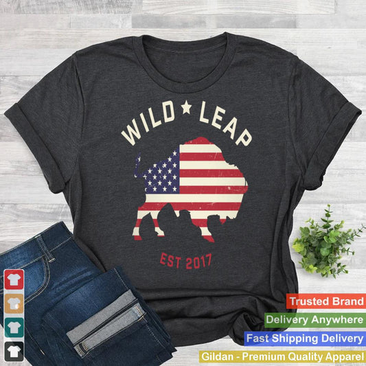 Stars & Stripes American Flag  Wild Leap Buffalo